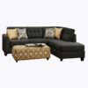 ebony sectional sofa